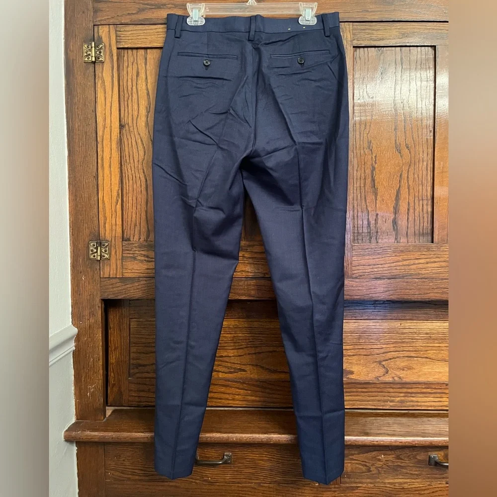 NEW Banana Republic Signature Italian Wool Nailhead Suit Pant in Navy, 30R - Picture 6 of 11